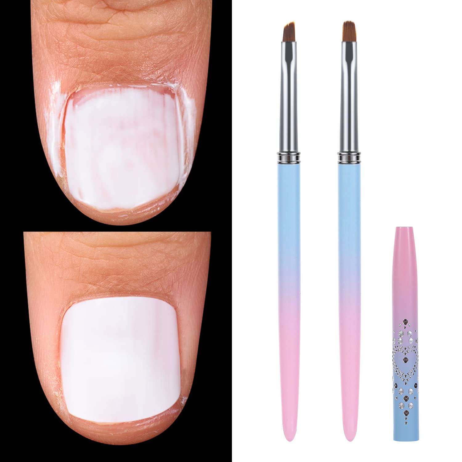Nail Clean Up Brushes, Nail Brushes for Cleaning Polish Mistakes