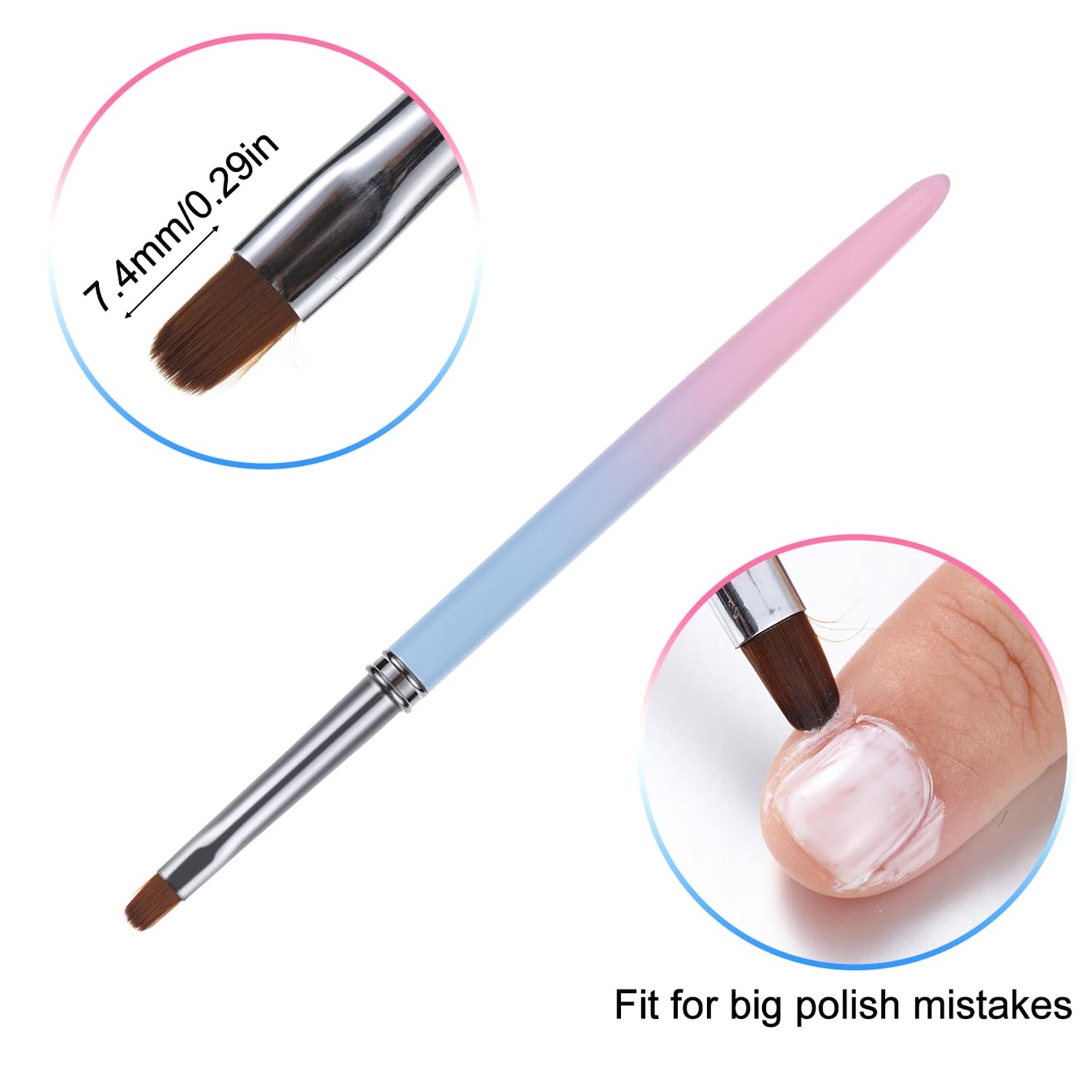 Nail Clean Up Brushes, Nail Brushes for Cleaning Polish Mistakes - Image 7