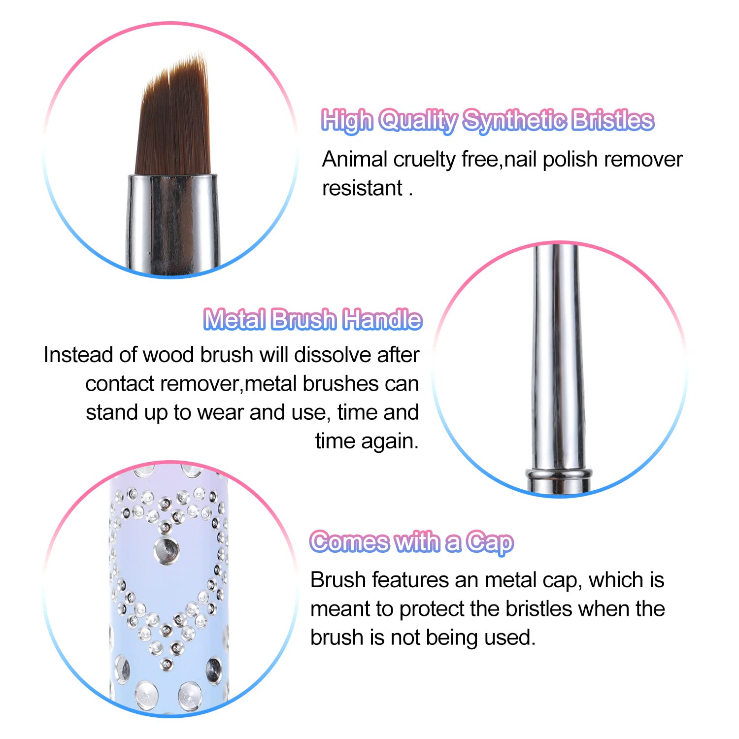 Nail Clean Up Brushes, Nail Brushes for Cleaning Polish Mistakes - Image 6