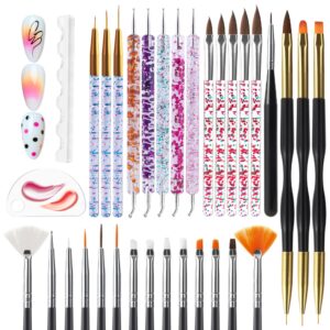 Nail Art Brushes Tools Set Dotting Tools for Gel Polish
