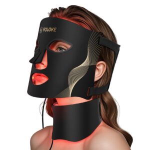 Red Light Therapy for Face Mask,led Red & INR light Treatment Wrinkles Acne