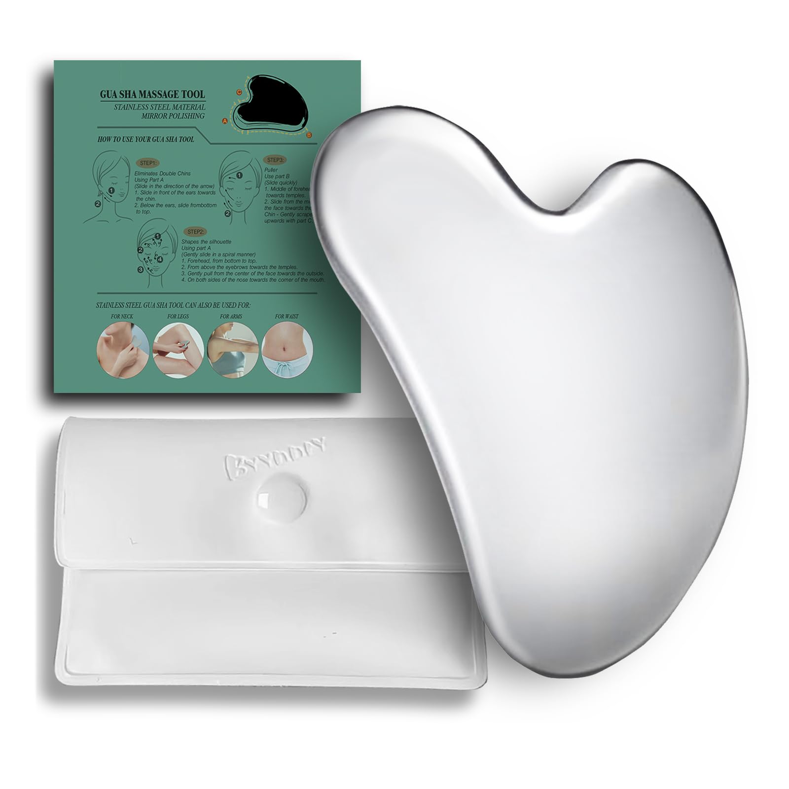 Surface Stainless Steel Gua Sha Facial Tools
