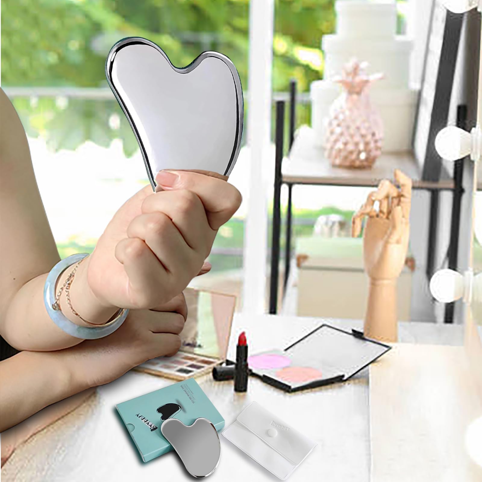 Surface Stainless Steel Gua Sha Facial Tools - Image 4