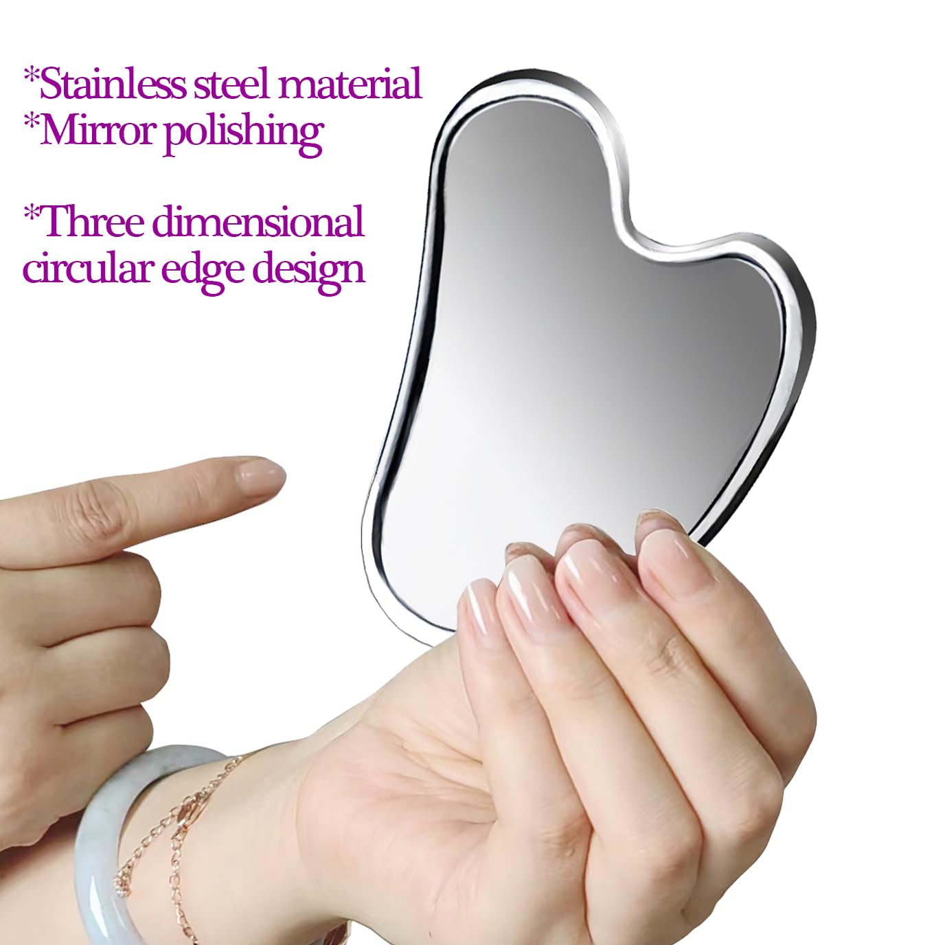 Surface Stainless Steel Gua Sha Facial Tools - Image 2