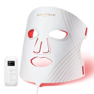 Red Light Therapy Mask for Face, Glow Time LED Face Mask 850nm NIR